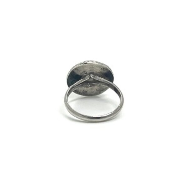 VINTAGE MEXICAN STERLING SILVER DOME RING TAXCO STYLE ROPE BORDER SZ 6 - Picture 9 of 16